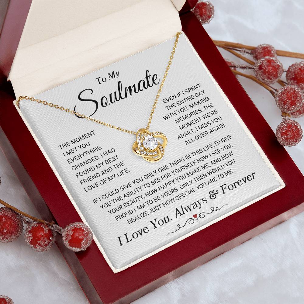 Soulmate "Miss You All Over Again" | Love Knot Necklace