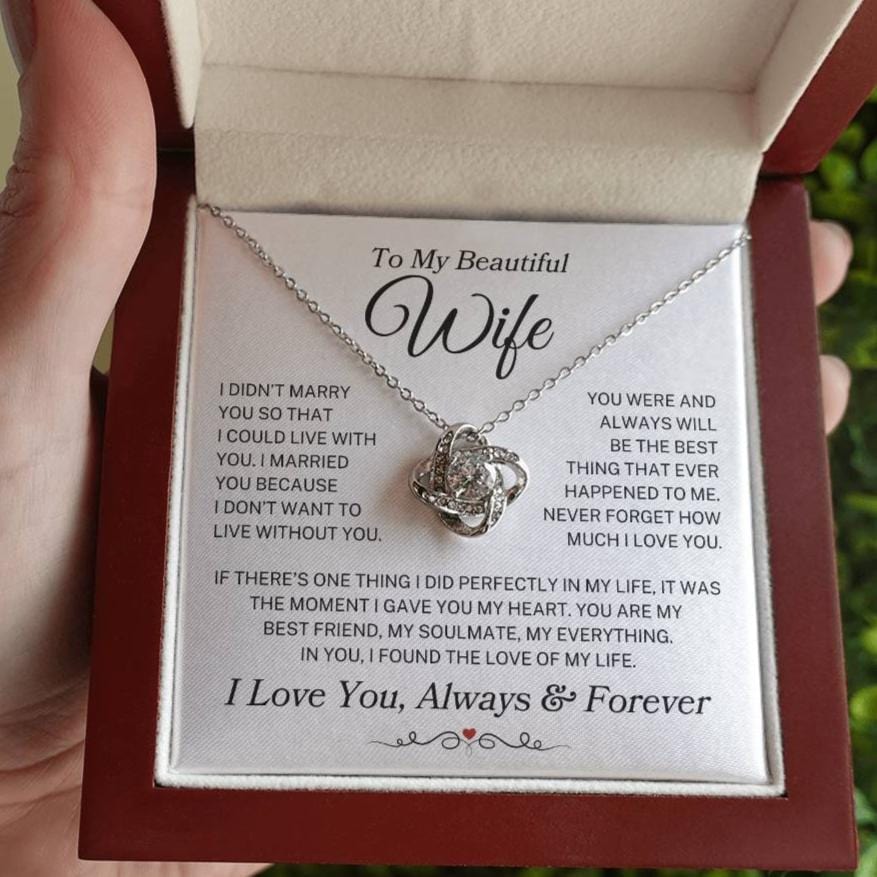 Wife "Gave You My Heart" | Love Knot Necklace