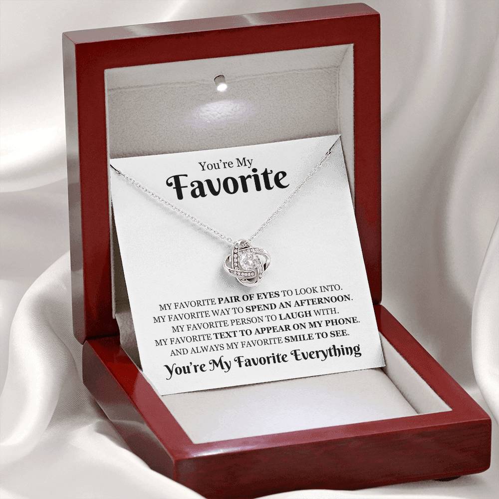 Favorite 'My Favorite Everything" | Love Knot Necklace