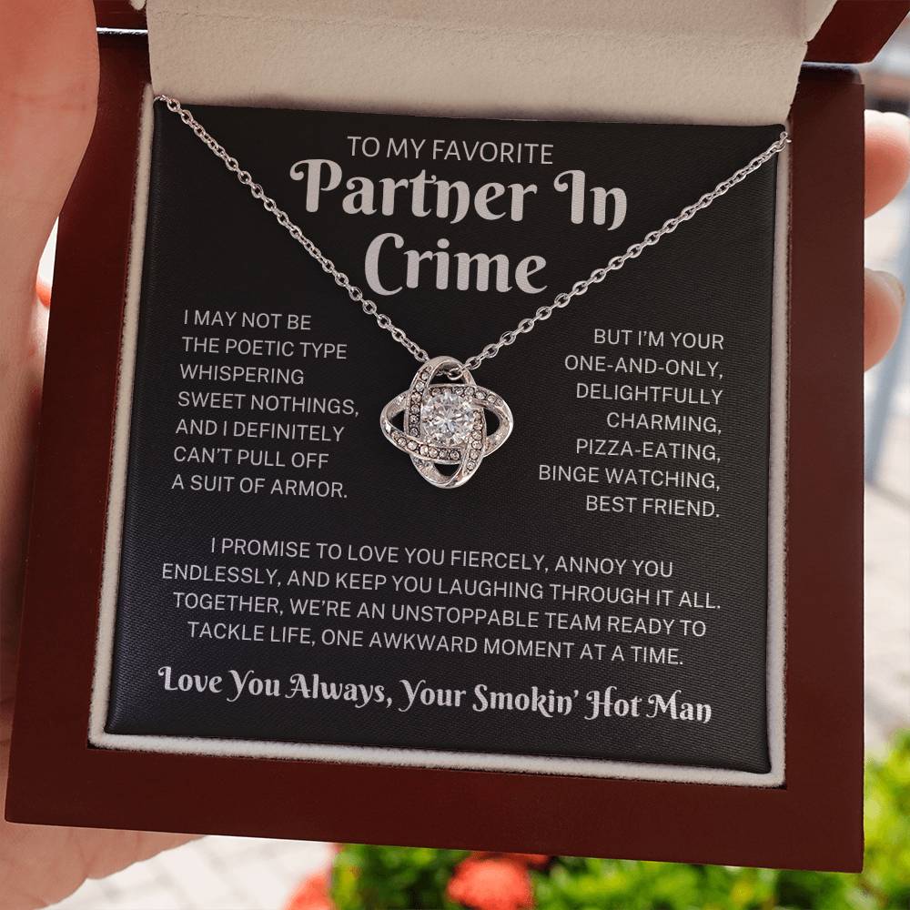 Partner In Crime "You're One & Only" | Love Knot Necklace