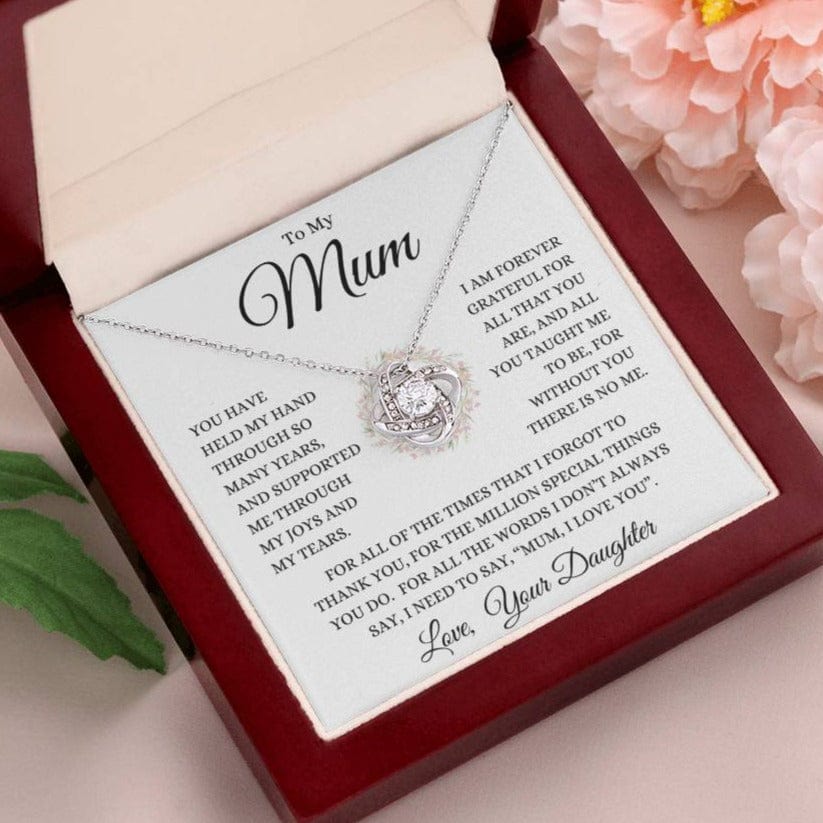 Mum From Daughter "Million Special Things" | Love Knot Necklace - Shoptopia Jewelry