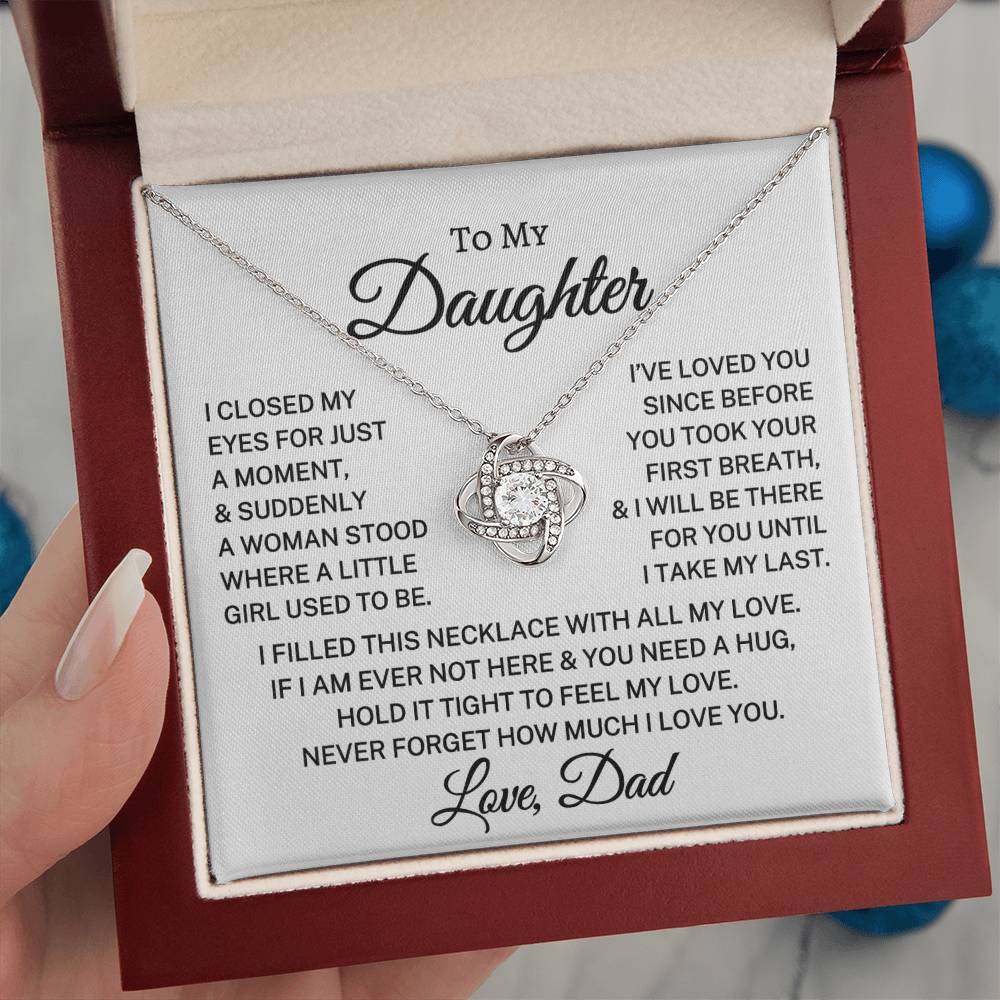 Gift for My Daughter "I've Loved You" | Love Knot Necklace