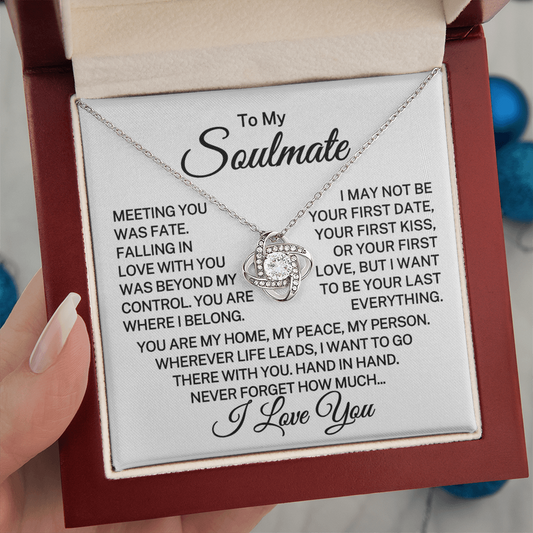 Gift for My Soulmate "Beyond My Control" | Love Knot Necklace