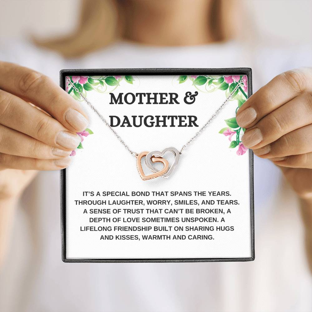 Mother & Daughter "Special Bond" | Interlocking Hearts Necklace