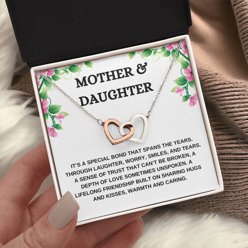 Mother & Daughter "Special Bond" | Interlocking Hearts Necklace