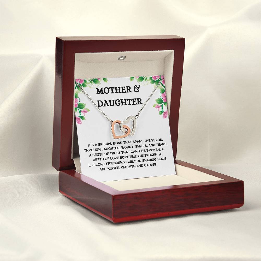 Mother & Daughter "Special Bond" | Interlocking Hearts Necklace