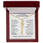 To My Daughter | Flower Name Necklace | White - 18k Yellow Gold Finish / Luxury Box / May Shoptopia Jewelry