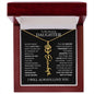 To My Daughter | Flower Name Necklace | Black - 18k Yellow Gold Finish / Luxury Box / November Shoptopia Jewelry