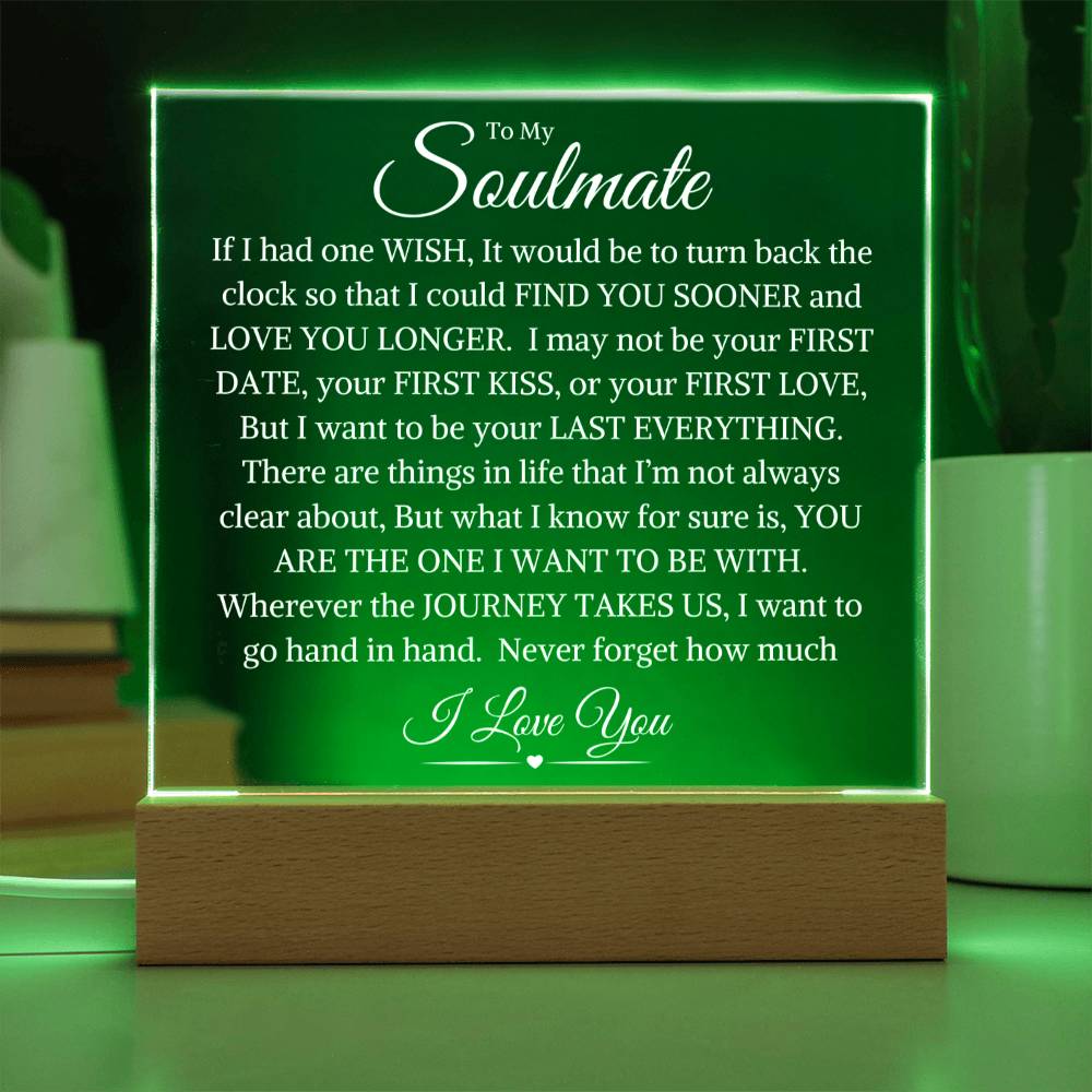 Soulmate "Last Everything" | Acrylic LED Night Light