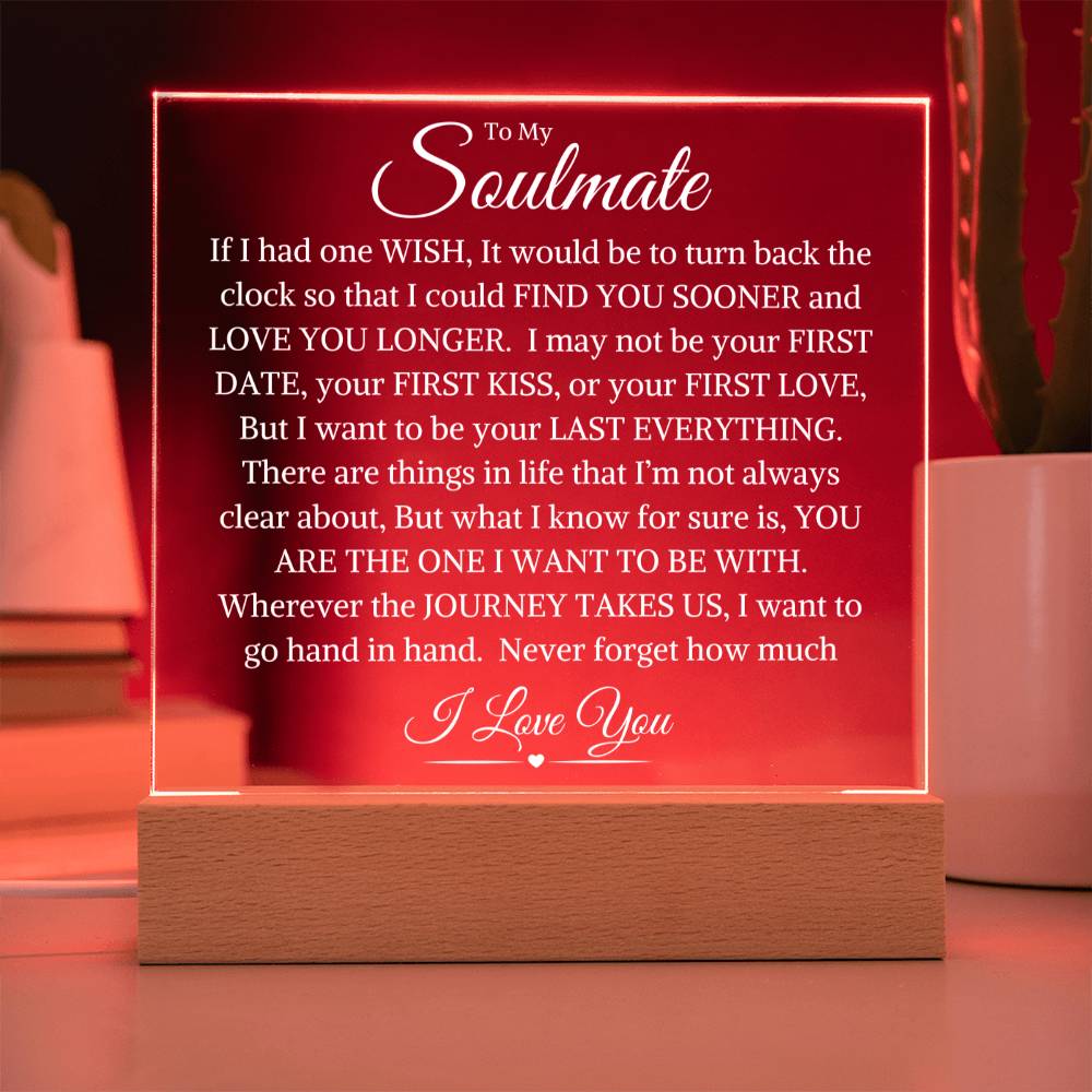 Soulmate "Last Everything" | Acrylic LED Night Light