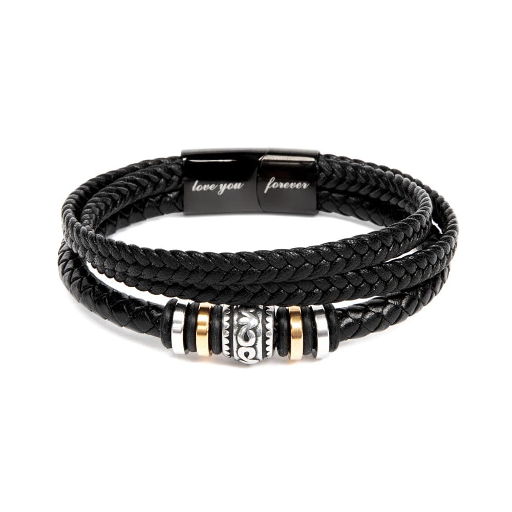 To My Man "Straighten Your Crown" | Men's "Love You Forever" Bracelet - Shoptopia Jewelry