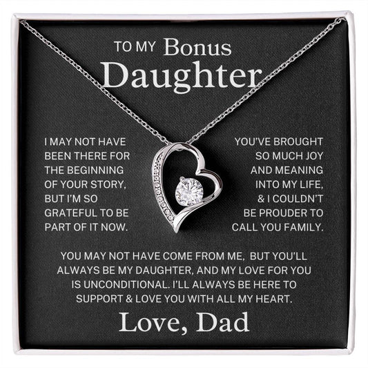 Bonus Daughter Love Dad "Always My Daughter" | Forever Love Necklace