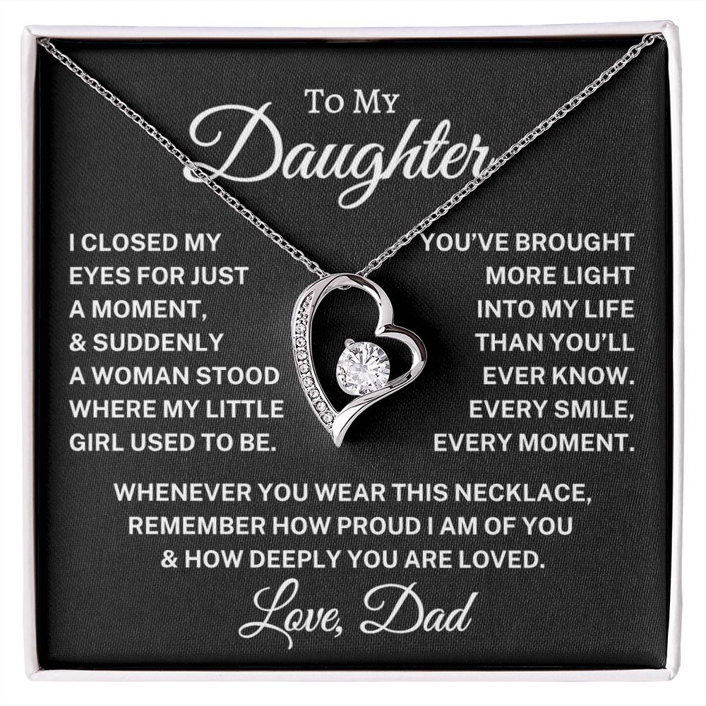 Gift for Daughter Love Dad "Every Smile" | Forever Love Necklace