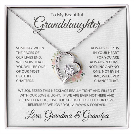Granddaughter - Plural Personalized Sign Off | Forever Love Necklace
