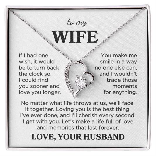 Wife "You Make Me Smile" | Forever Love Necklace