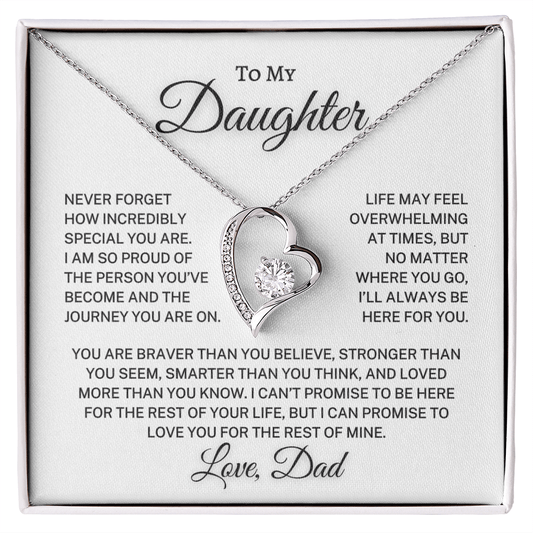 Daughter Love Dad "Incredibly Special" | Forever Love Necklace