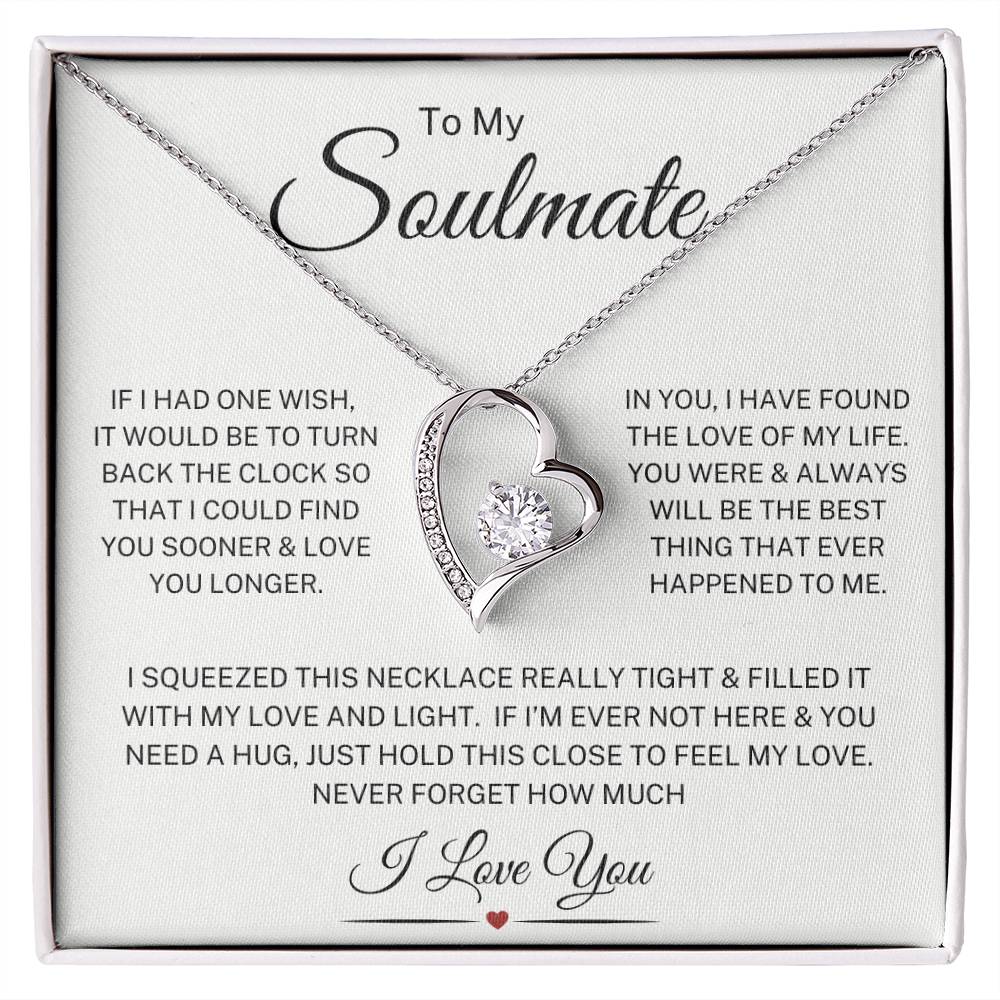 Soulmate "Always Will Be" | Forever Heart Necklace