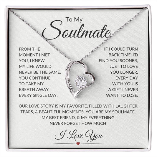 Soulmate "Take My Breath Away" | Forever Heart Necklace