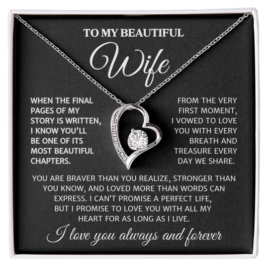 Wife "Most Beautiful Chapters" | Forever Love Necklace
