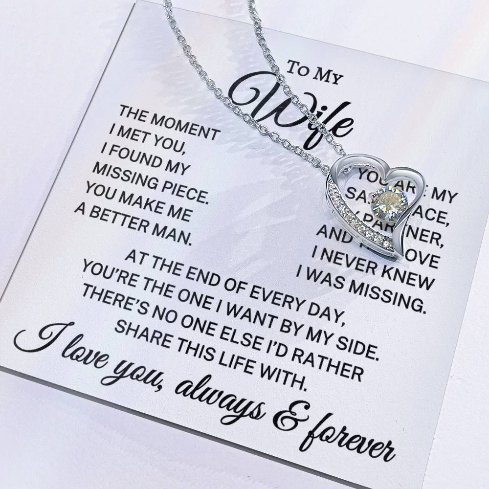 Gift for Wife "No One Else" | Forever Love Necklace