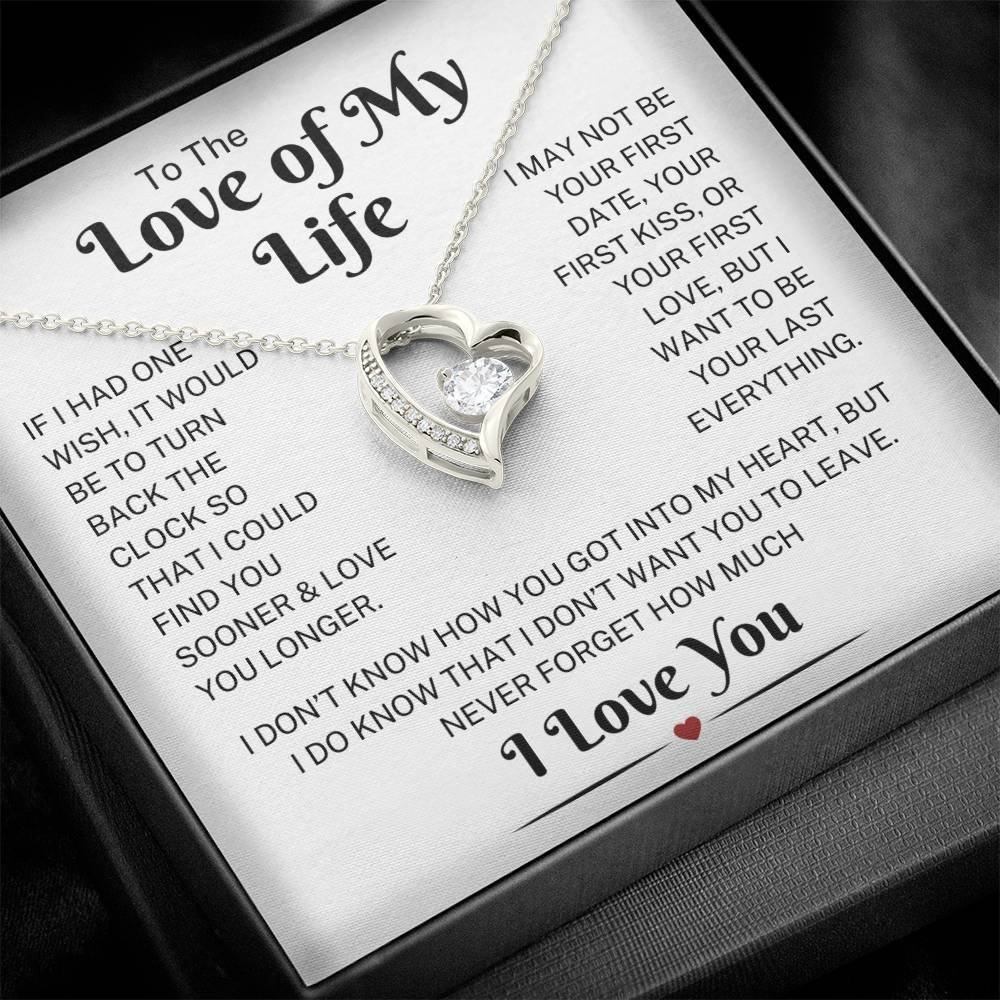 Love Of My Life "Into My Heart" | Forever Heart Necklace