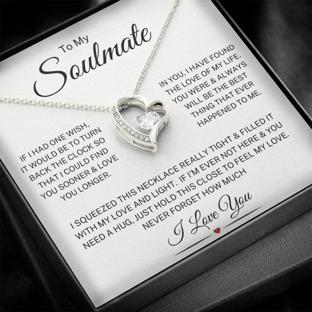 Soulmate "Always Will Be" | Forever Heart Necklace