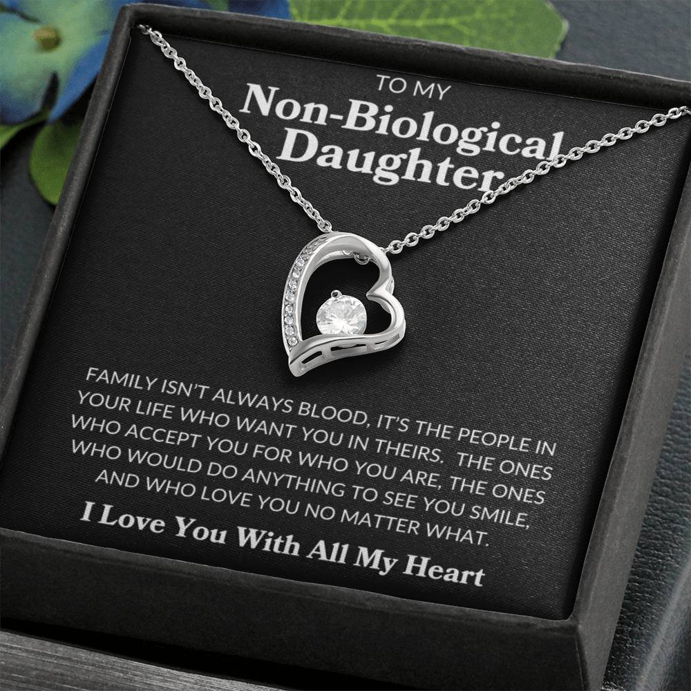 To My Non Biological Daughter | Forever Love Necklace - Shoptopia Jewelry