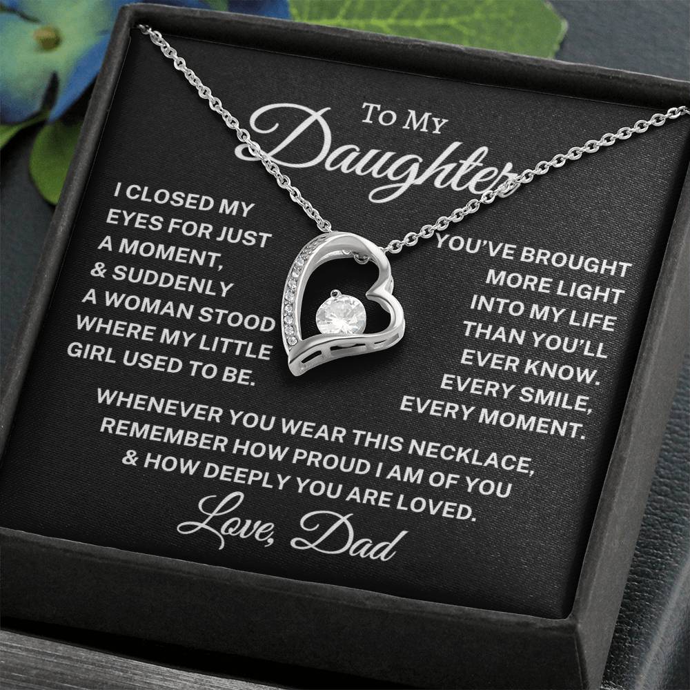 Gift for Daughter Love Dad "Every Smile" | Forever Love Necklace