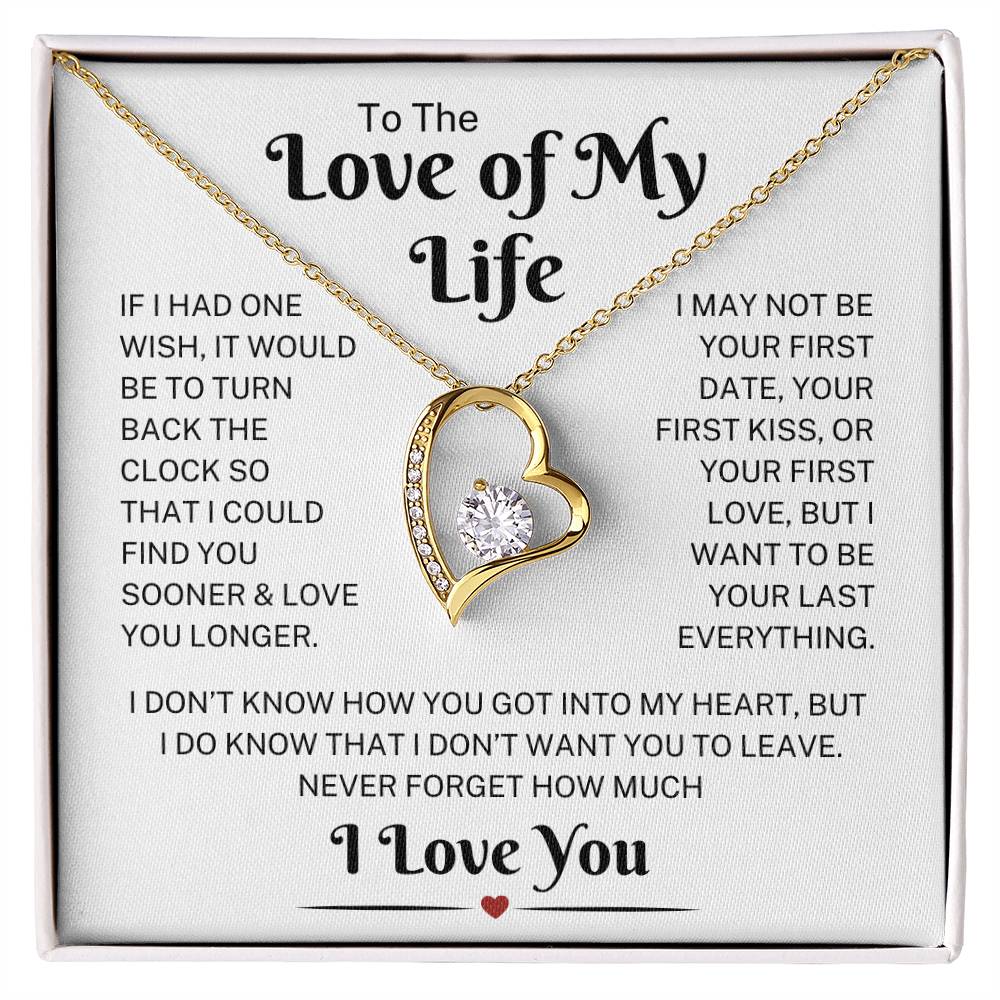 Love Of My Life "Into My Heart" | Forever Heart Necklace