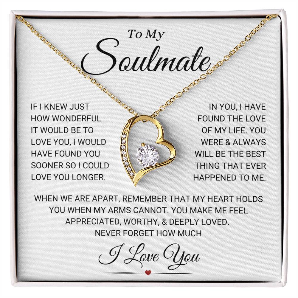 Soulmate "My Heart Holds You" | Forever Love Necklace