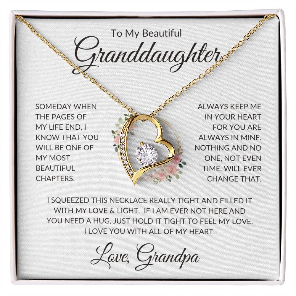 Granddaughter Love Grandpa | Forever Love Necklace