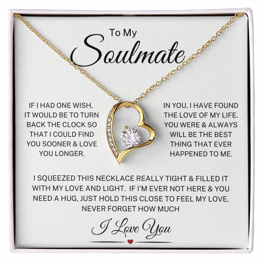 Soulmate "Always Will Be" | Forever Heart Necklace