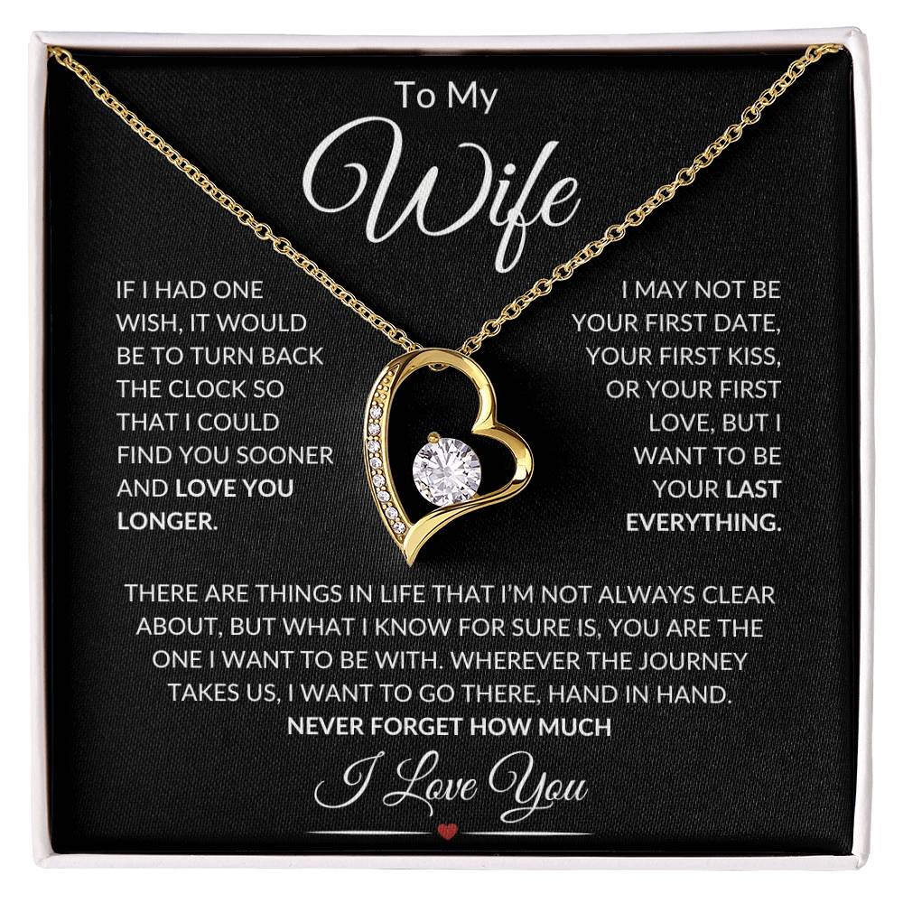 Wife "Last Everything" BW | Forever Love Necklace