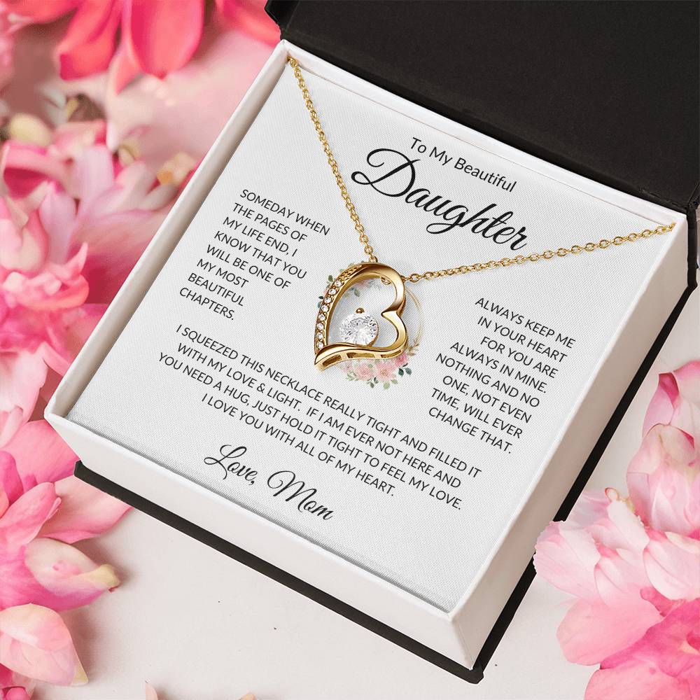 Daughter Love Mom "Beautiful Chapters" | Forever Love Necklace