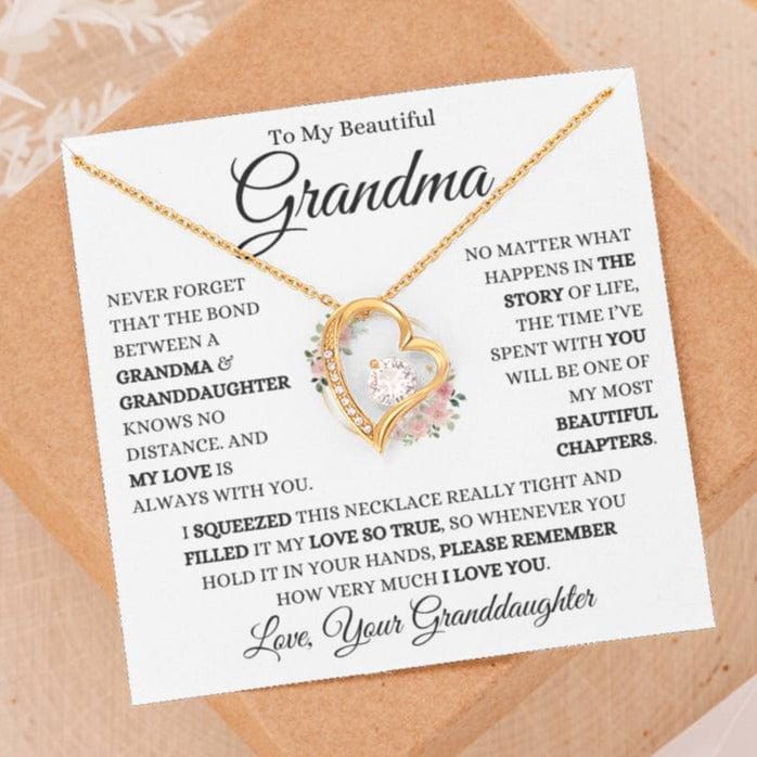 Grandma "Beautiful Chapters" | Forever Heart Necklace - Shoptopia Jewelry