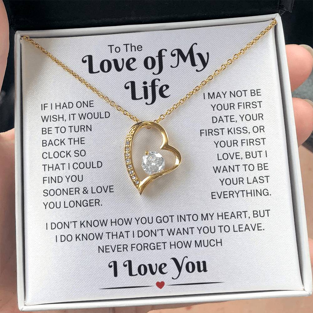 Love Of My Life "Into My Heart" | Forever Heart Necklace