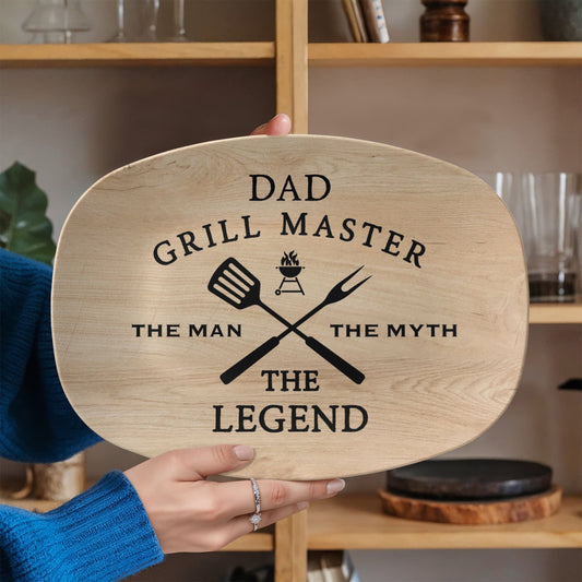 Dad Grill Master "The Man The Myth The Legend" Platter