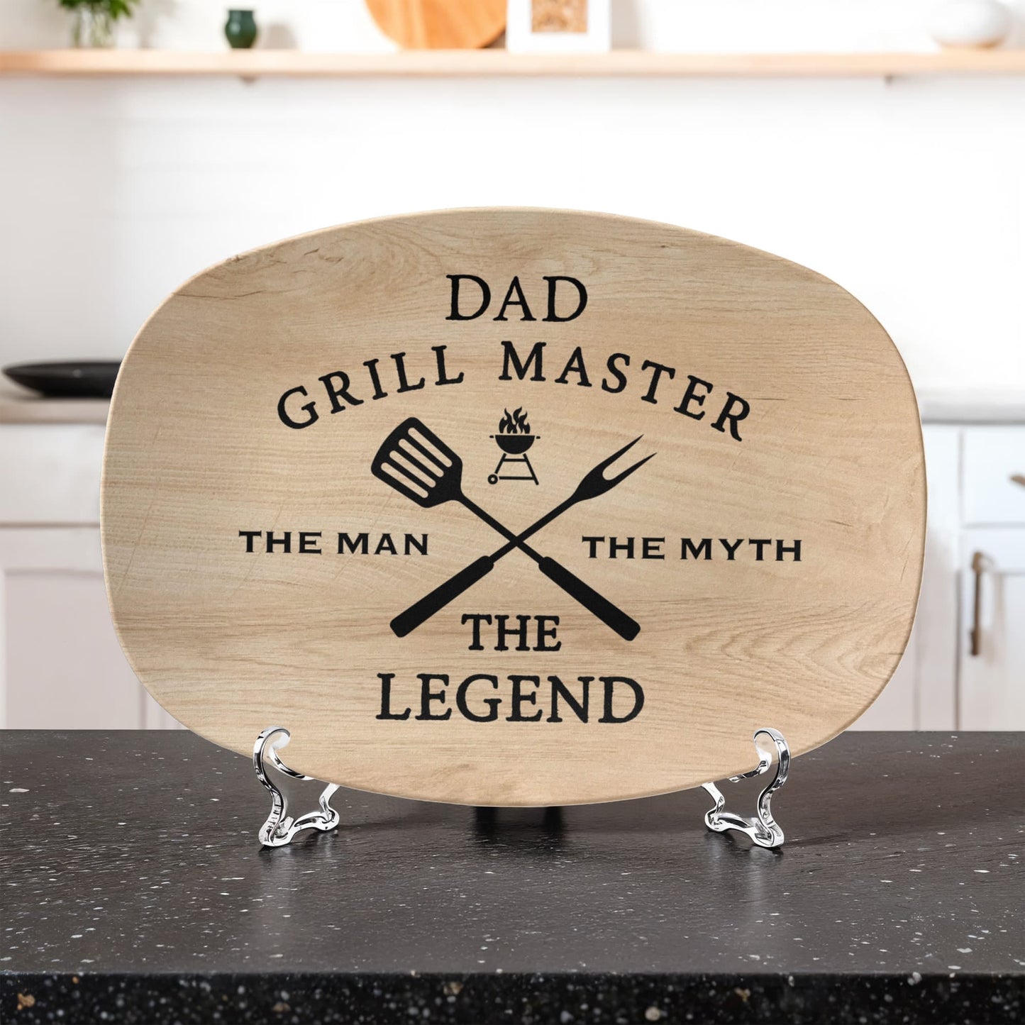 Dad Grill Master "The Man The Myth The Legend" Platter