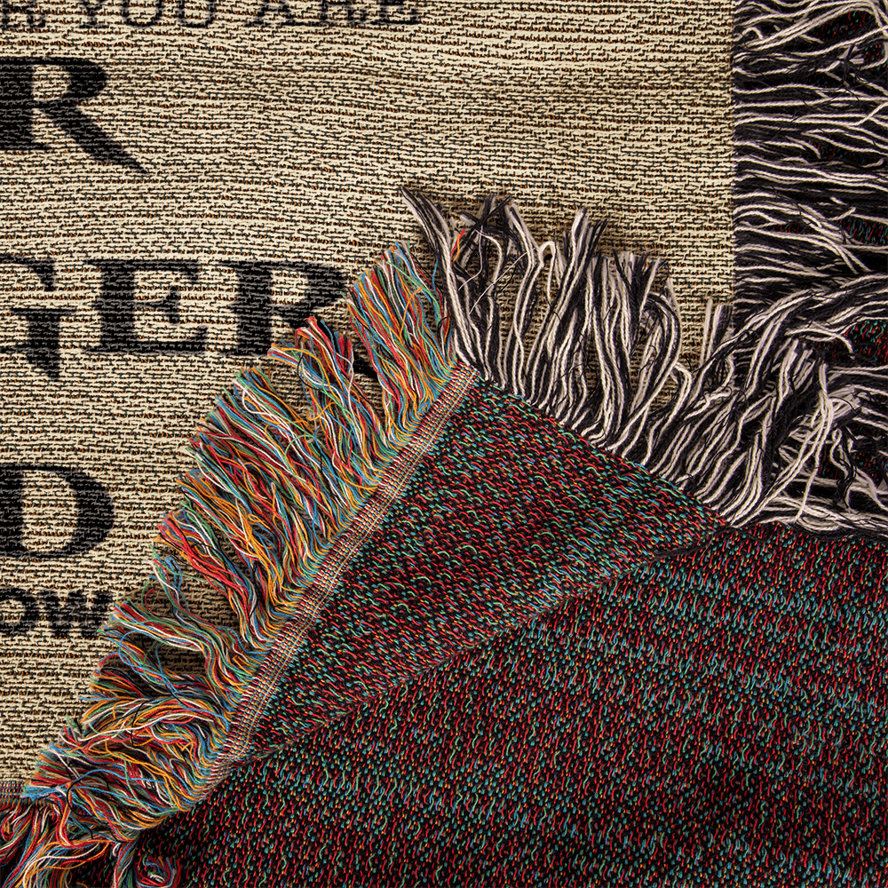 Daughter Love Mom " Straighten Your Crown" | Heirloom Woven Blanket