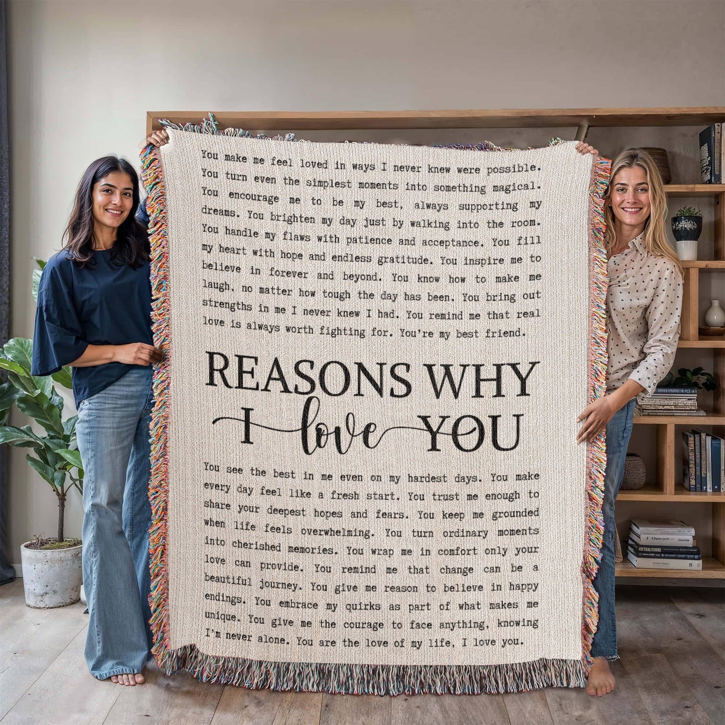 Reasons Why I Love You | Heirloom Woven Blanket