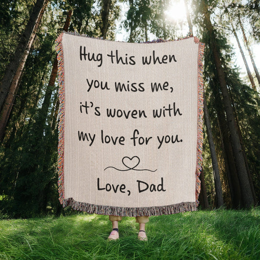 Hug from Dad | Heirloom Woven Blanket