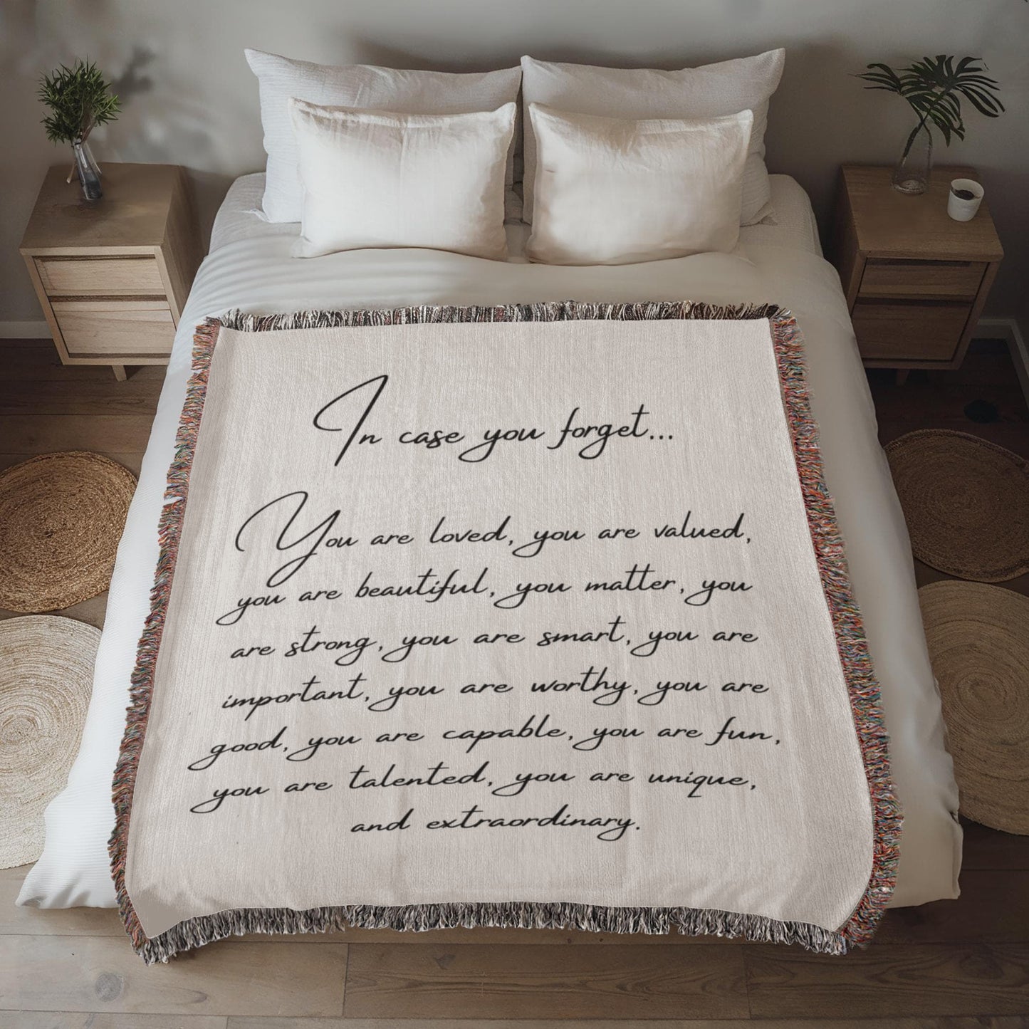 In  Case You Forget | Heirloom Woven Blanket