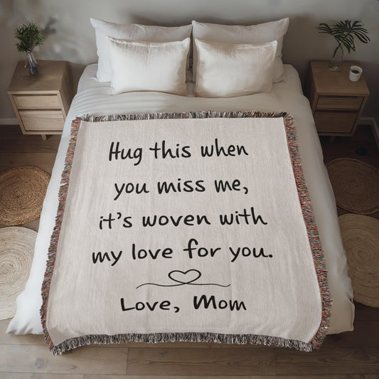 Hug from Mom | Heirloom Woven Blanket
