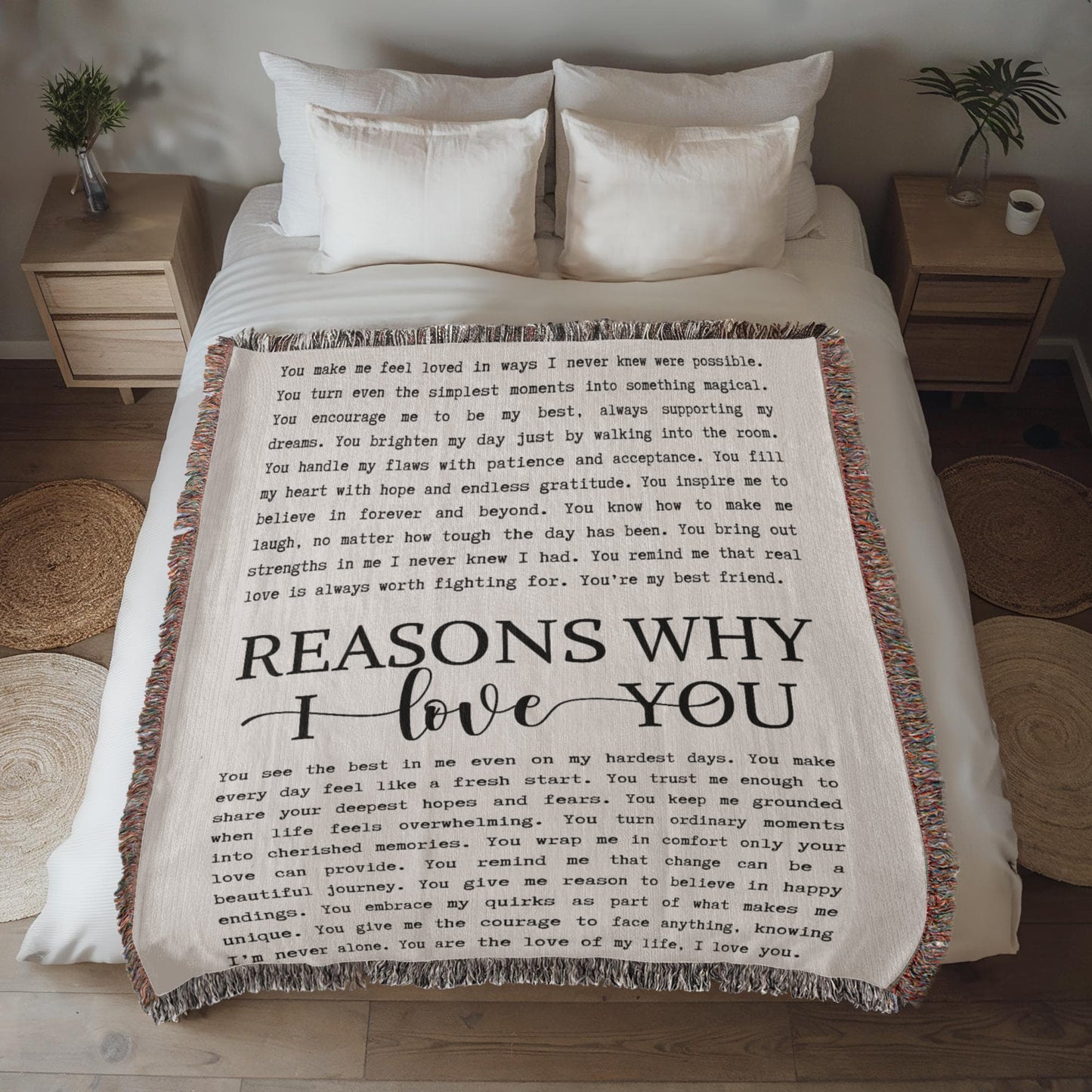 Reasons Why I Love You | Heirloom Woven Blanket