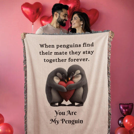 You Are My Penguin | Heirloom Woven Blanket