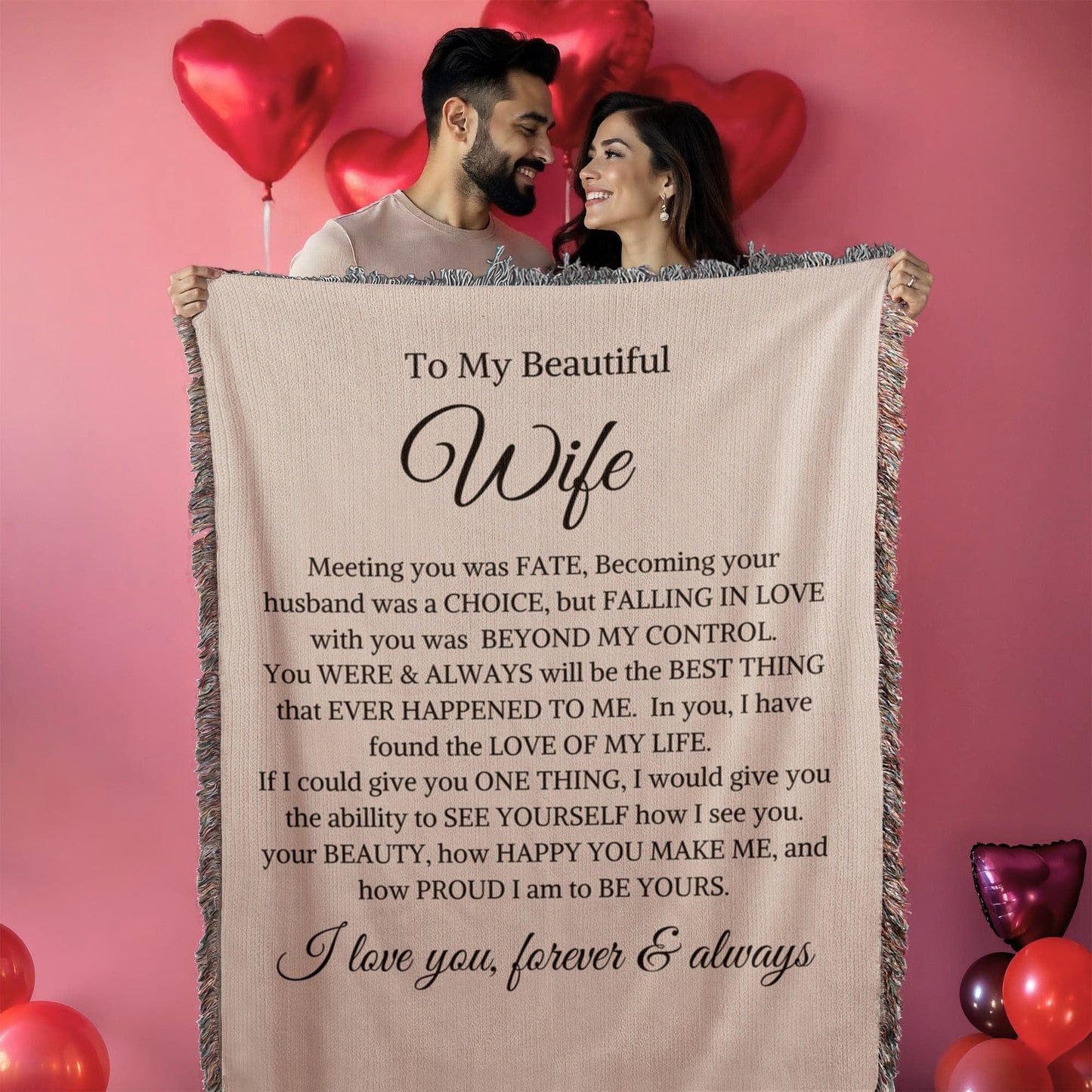 Wife "Beyond My Control" | Heirloom Woven Blanket