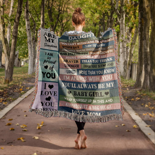 Daughter Love Mom "If Fate Whispers" | Heirloom Woven Blanket