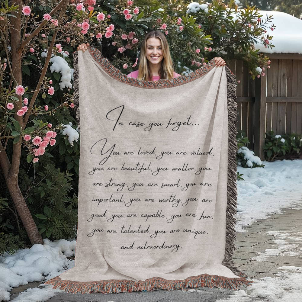 In  Case You Forget | Heirloom Woven Blanket