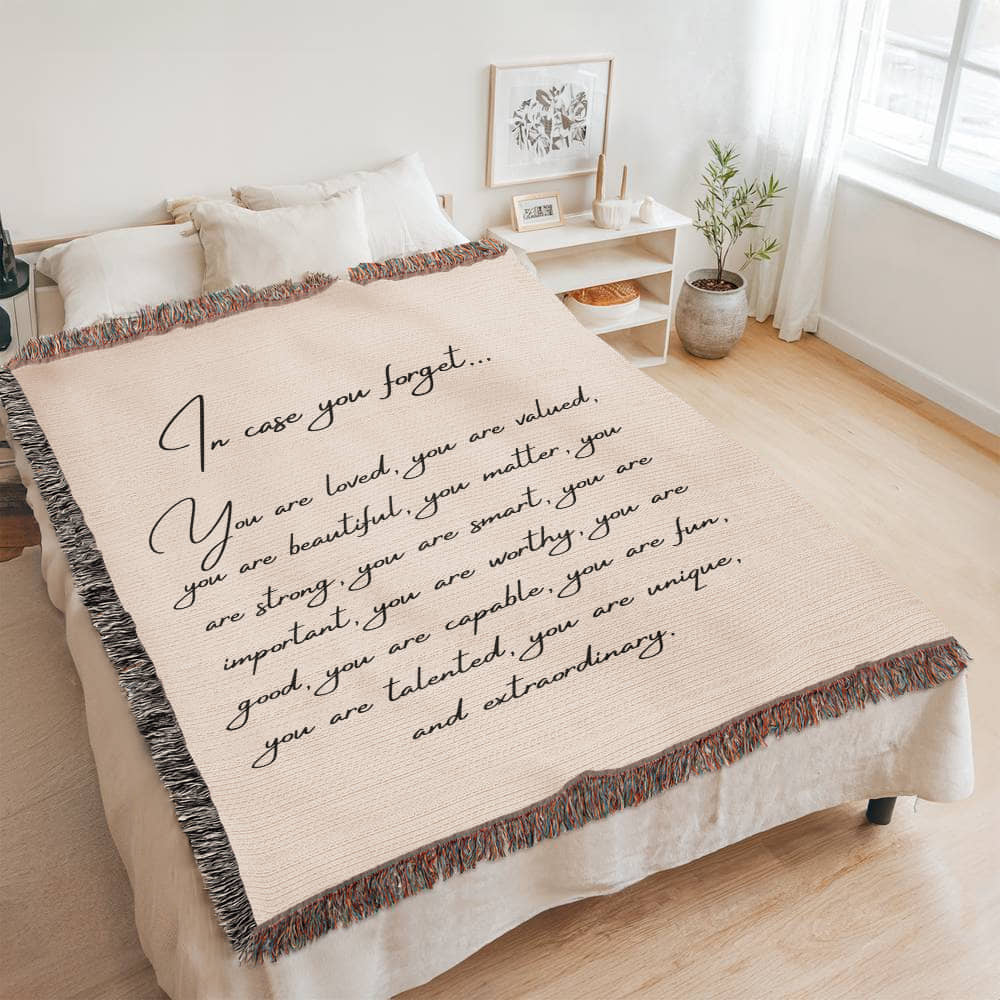 In  Case You Forget | Heirloom Woven Blanket