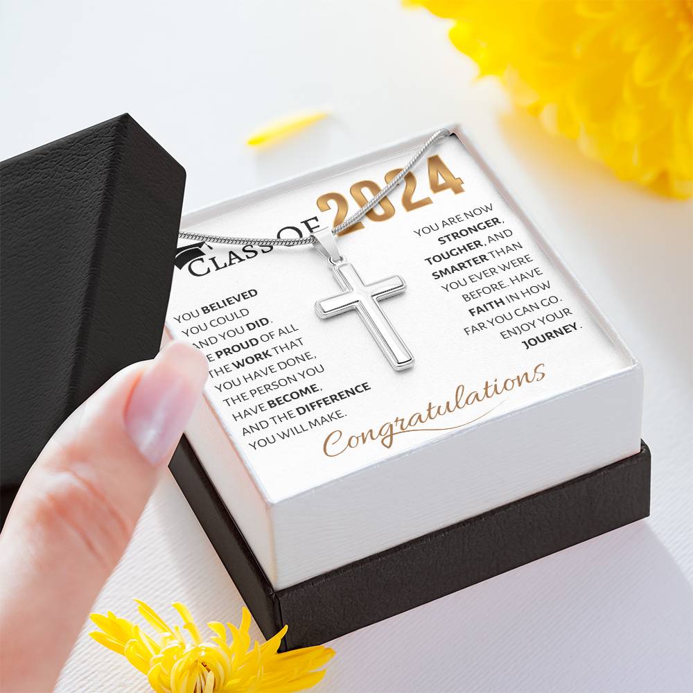 Graduation "Class of 2024" | Cross Necklace